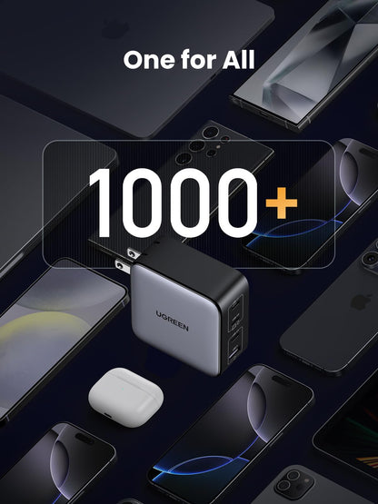 UGREEN Nexode 100W USB C Charger Block, 4-Port GaN Charger Block Fast Charger Compatible for MacBook Pro/Air, iPhone 17 Pro Max/iPhone Air, iPad Pro, Galaxy S26 S25, Pixel, Steam Deck, Black 🍁 All In One Marketplace Canada
