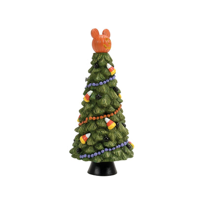 Department 56 Disney Halloween Village Accessories Pumpkintown Manor Tree Figurine, 6.625 Inch, Multicolor