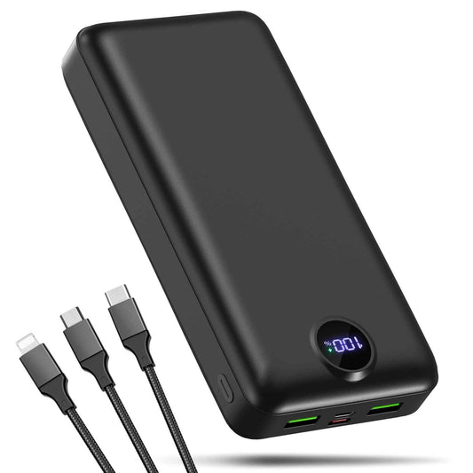 Power Bank Fast Charging 50000mAh 22.5W Portable Charger USB C Quick Charge with 3 Outputs & 2 Inputs LED Display Huge Capacity External Battery Pack for iPhone, Samsung, iPad etc 🍁 All In One Marketplace Canada