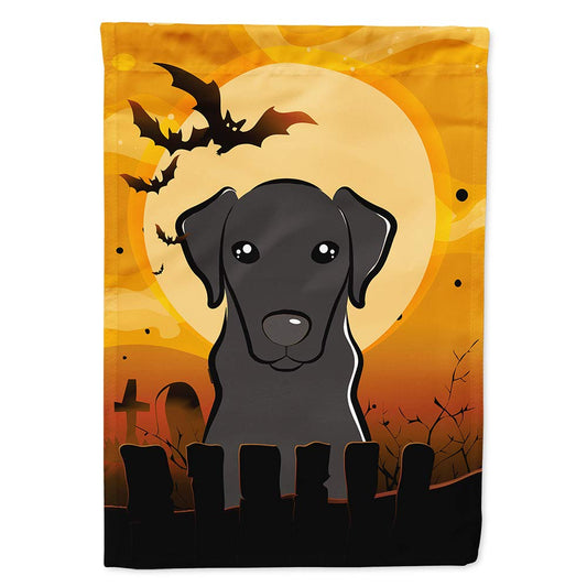 Caroline's Treasures BB1793CHF Halloween Black Labrador Canvas House Size Flag, Multicolor, Large