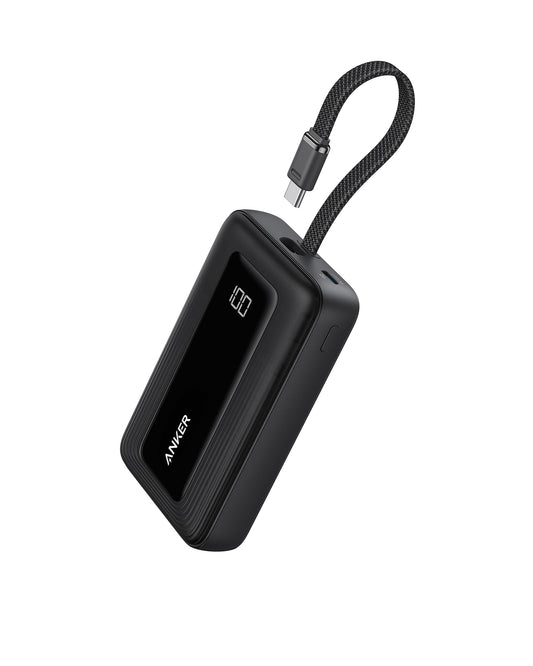 Anker Zolo Power Bank (2025 Upgraded Version), 20,000mAh 30W High-Speed Portable Charger with Built-in USB-C Cable, Battery Pack for iPhone 17/16 / 15 Series, Galaxy, and More (20000, Amp Hours) 🍁 All In One Marketplace Canada