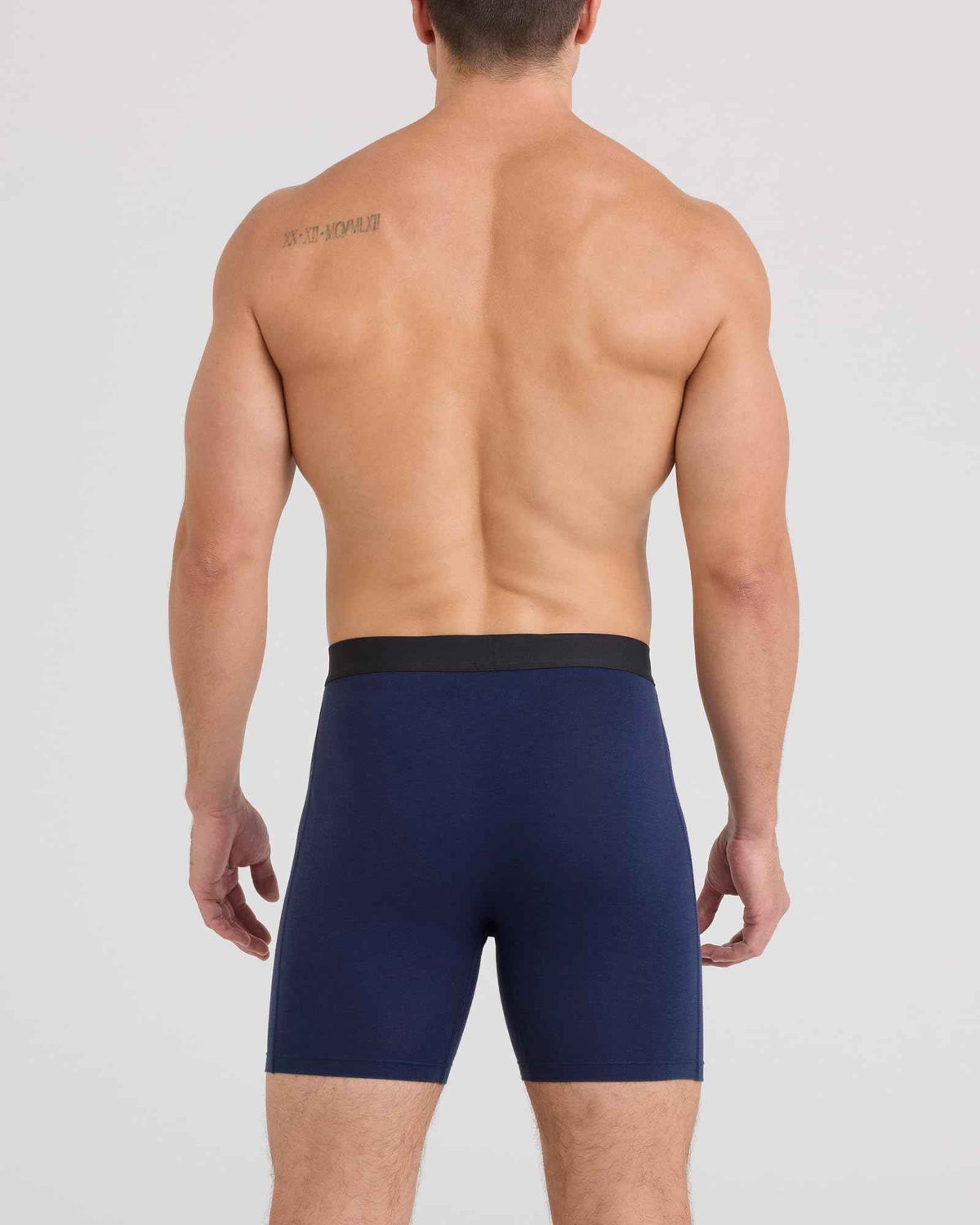 SAXX Underwear Co. Men's Core Cotton Boxer Brief Fly 3-Pack, Lake Blue/Deep Cobalt/Navy, Medium 🍁 All In One Marketplace Canada