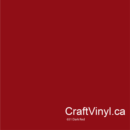 Oracal 651 Glossy Dark Red #030sheets and rolls