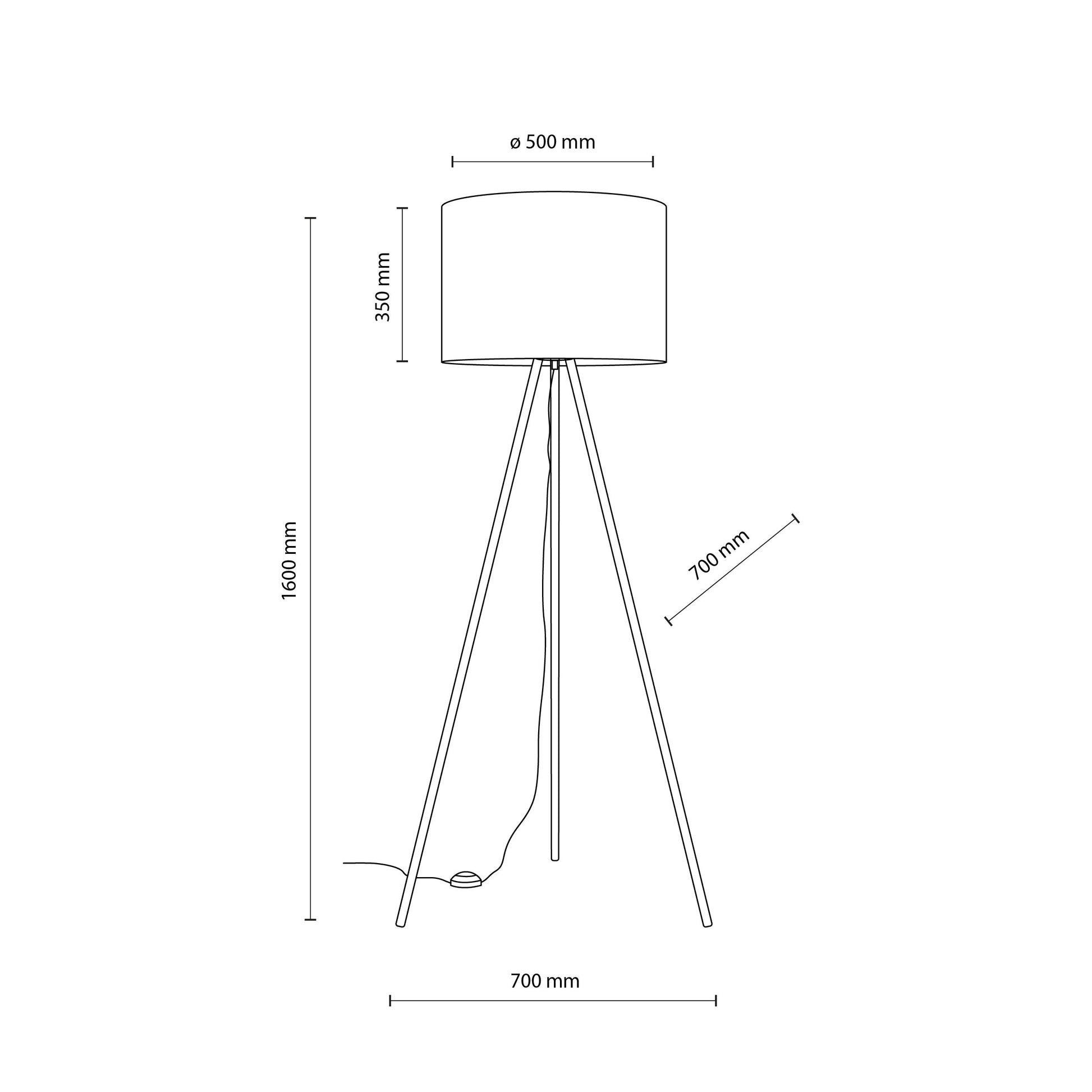UMBERTO Black Modern  Floor Lamp  (Clearance) - AURABAGS SHOP