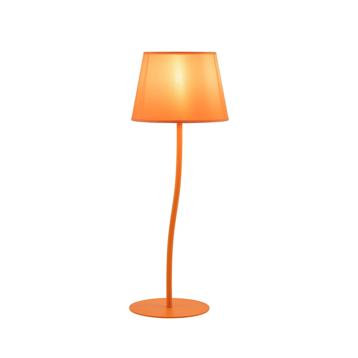 NICOLA Orange Mid-Century Modern Nachtlampe für Schlafzimmer, Wohnzimmer & Büro – Retro Akzentbeleuchtung