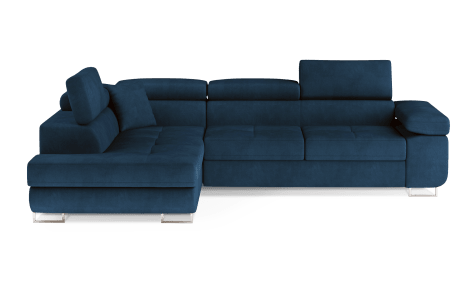 Anton Storage Sleeper Sectional Sofa - Navy Blue