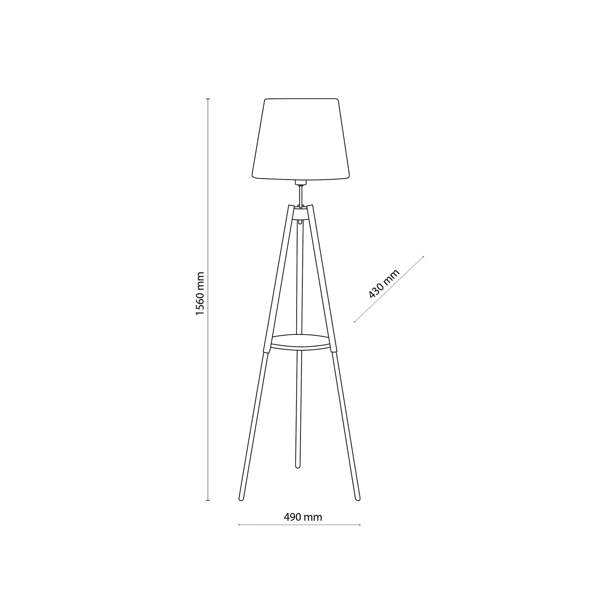 VAIO White Tray Table Floor Lamp - AURABAGS SHOP