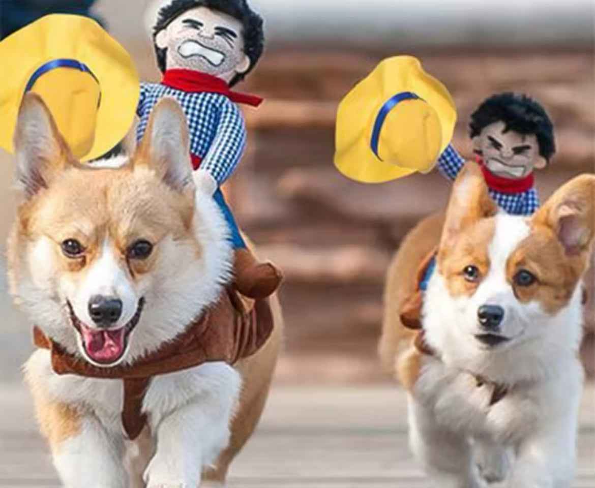 Cowboy Halloween Costume for Dogs – Western Dog Costume