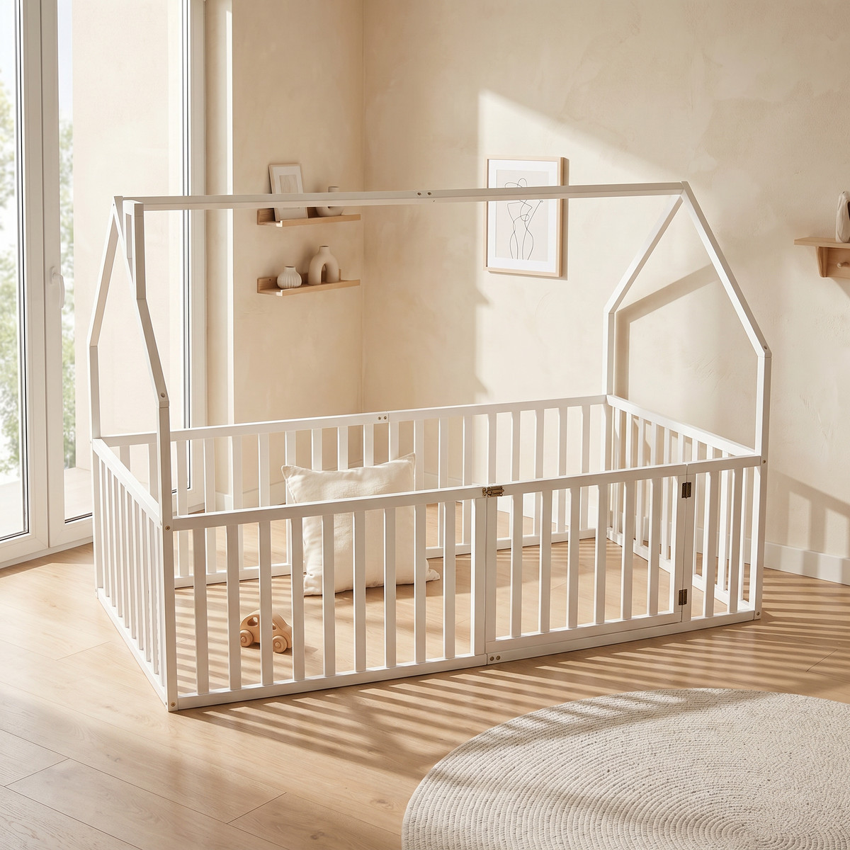 KAI HOUSE BED WITH HIGH RAILINGS