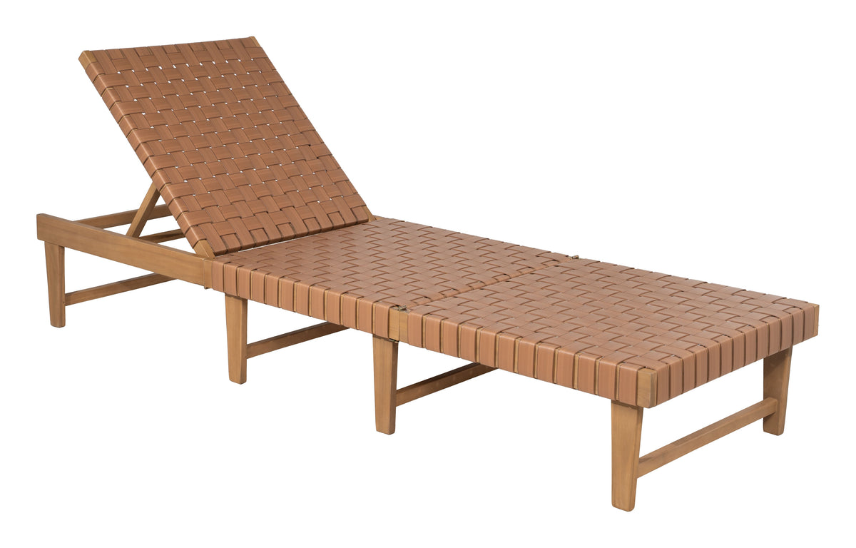 Brisa Outdoor Chaise Lounger - Brown