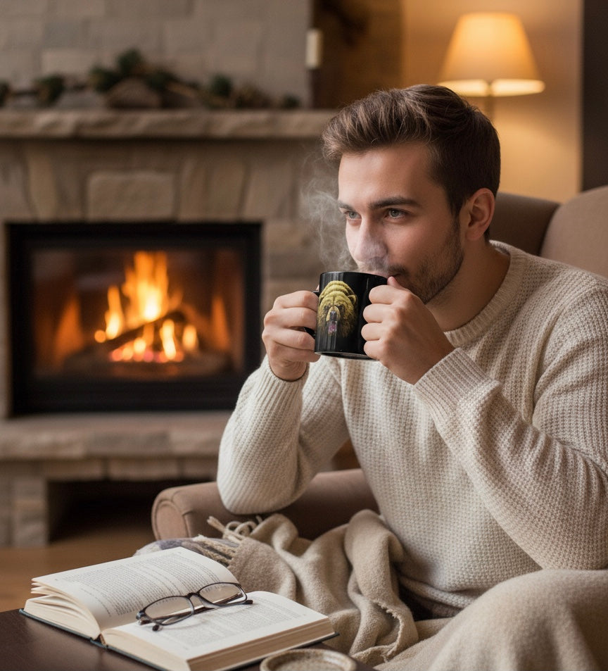 OLDTRIBES™ Southwestern Style Black Ceramic mug