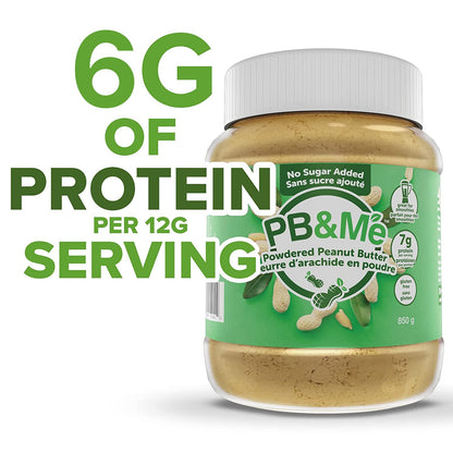 PB&Me Sugar Free Peanut Butter Powder - Powdered Peanut Butter No Sugar for Low Calorie Snacks, Peanut Butter Powder Protein for Smoothies, Low Carb Peanut Powder Protein Snack, 2lbs Jar (1-Pack) 🍁 All In One Marketplace Canada