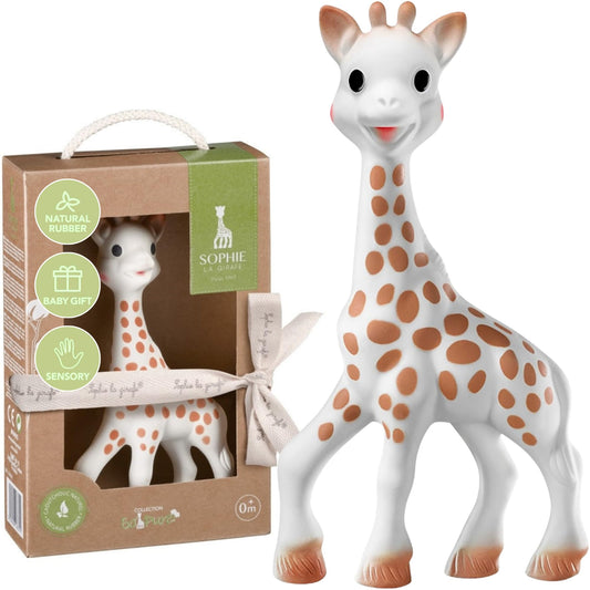 Sophie la Girafe - So Pure Box - Original Baby Teething Toy 100% Natural Rubber - BPA-Free, Non-Toxic, Vegan, Sensory Stimulating Teether for Newborns 0+ Months - 616331 🍁 All In One Marketplace Canada