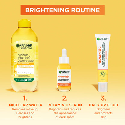 Garnier Vitamin C Daily UV Sunscreen Moisturizer SPF 50+, Brightening Glow Fluid for All Skin Tones, 50 mL 🍁 All In One Marketplace Canada