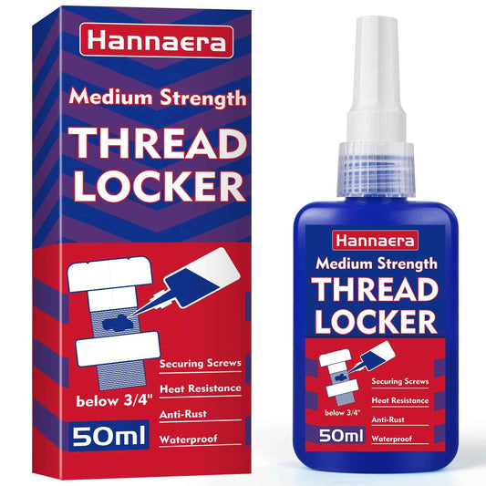 Threadlocker 1.69 Fl oz/ 50 ml Medium Strength 243, Lock & Seal Nuts, Bolts, Fasteners and Metals, Blue Thread Lock Against Losening and Leakage (medium-50ml) 🍁 All In One Marketplace Canada