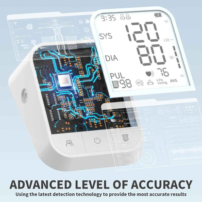 Blood Pressure Monitor Blood Pressure Machine Automatic Upper Arm Adjustable Cuff with Large Backlit Display, 2 * 99 Memory Blood Pressure Monitors for Home Use with Storage Bag 🍁 All In One Marketplace Canada