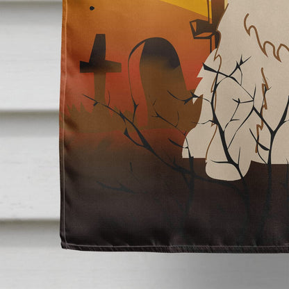 Caroline's Treasures BB4360CHF Halloween Cocker Spaniel Buff Flag Canvas House Size, Large, Multicolor