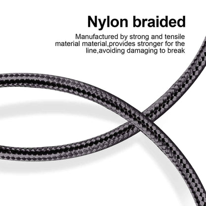 CUGUNU iPhone Charger, 5 Pack 3/3/6/6/10FT Apple MFi Certified USB Lightning Cable Nylon Braided Fast Charging Cord Compatible for iPhone 14/13/12/11/X/Max/8/7/6/5/SE/Plus/iPad - Black 🍁 All In One Marketplace Canada