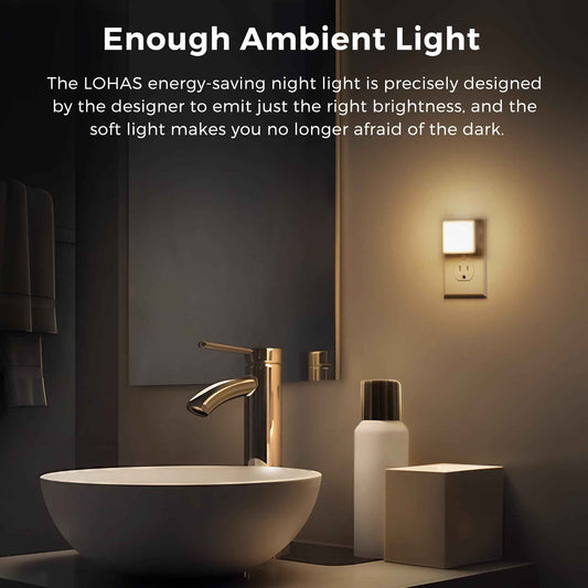 Night Lights Plug into Wall 2 Pack, L LOHAS LED Night Light with Dusk to Dawn Sensor, 3000K Soft White Nightlight, Non-Dim 🍁 All In One Marketplace Canada
