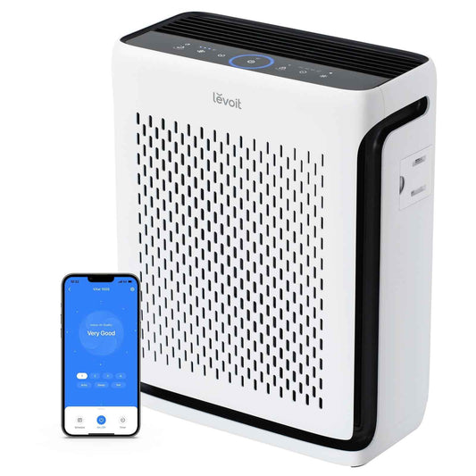 Levoit Air Purifiers for Large Room Home with Washable Filter and Air Quality Monitor, AHAM VERIFIDE, HEPA Sleep Mode and Auto Mode, Removes Pet Hairs, Allergies, Pollen, Smoke, Dust, Vital100S-P 🍁 All In One Marketplace Canada