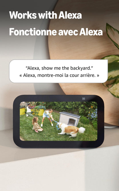 Ring Spotlight Cam Plus, Plug-in | Two-Way Talk, Colour Night Vision, and Security Siren - Black 🍁 All In One Marketplace Canada