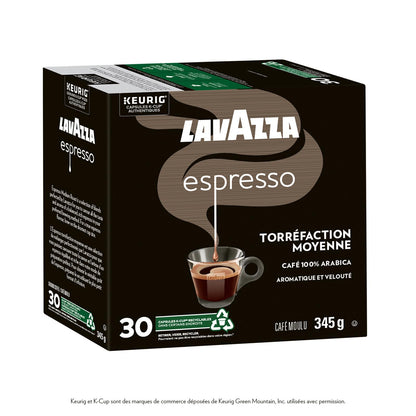 Lavazza Espresso Medium Roast K-Cup Coffee Pods, 30 Count For Keurig Coffee Makers 🍁 All In One Marketplace Canada