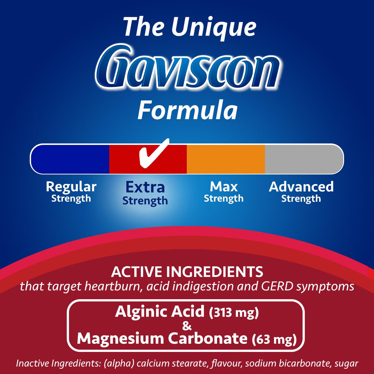 Gaviscon Extra Strength Tablets - 120 Count - Chewable Foaming Antacid Tablets for Day and Night Heartburn Relief, Acid Reflux and GERD Relief, Cooling & Refreshing Peppermint - Free of Aluminum 🍁 All In One Marketplace Canada