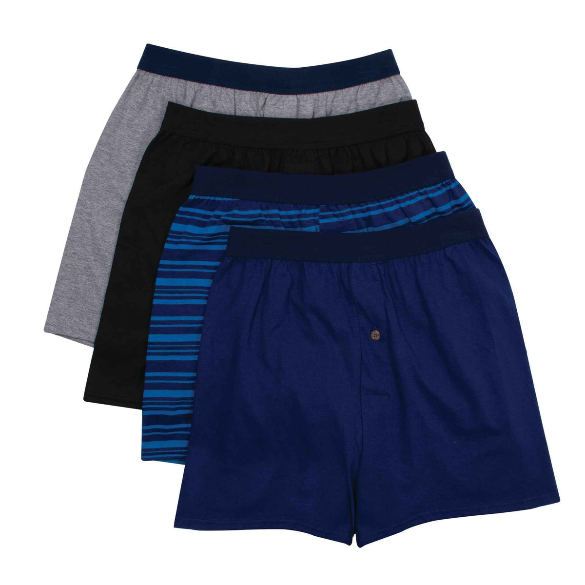 Hanes Men's ComfortSoft Knitboxer Underwear, Pack of 4, Assorted Colours 🍁 All In One Marketplace Canada