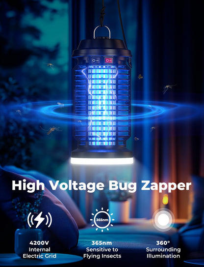 YISSVIC Bug Zapper Outdoor Indoor Waterproof Electric Mosquito Zapper 4200V Plug in for Kitchen Patio Courtyard Garden Camping 🍁 All In One Marketplace Canada