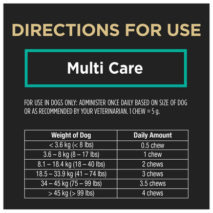 Purina Pro Plan Veterinary Supplements, Mutli Care Dog Chew Probiotic - 300 g (60 Chews) 🍁 All In One Marketplace Canada
