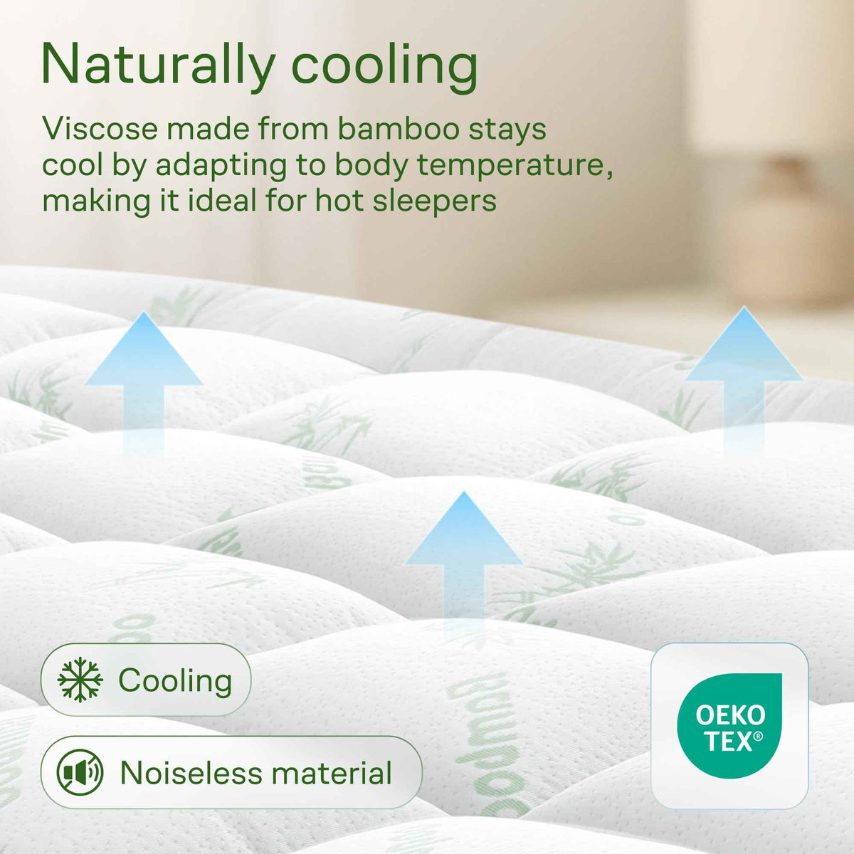 Bamboo Mattress Topper Double/Full Size - Thick Cooling Breathable Pillow Top Mattress Pad for Back Pain Relief - Deep Pocket Topper Fits 8-20 Inches (54x75 Inches, White) 🍁 All In One Marketplace Canada
