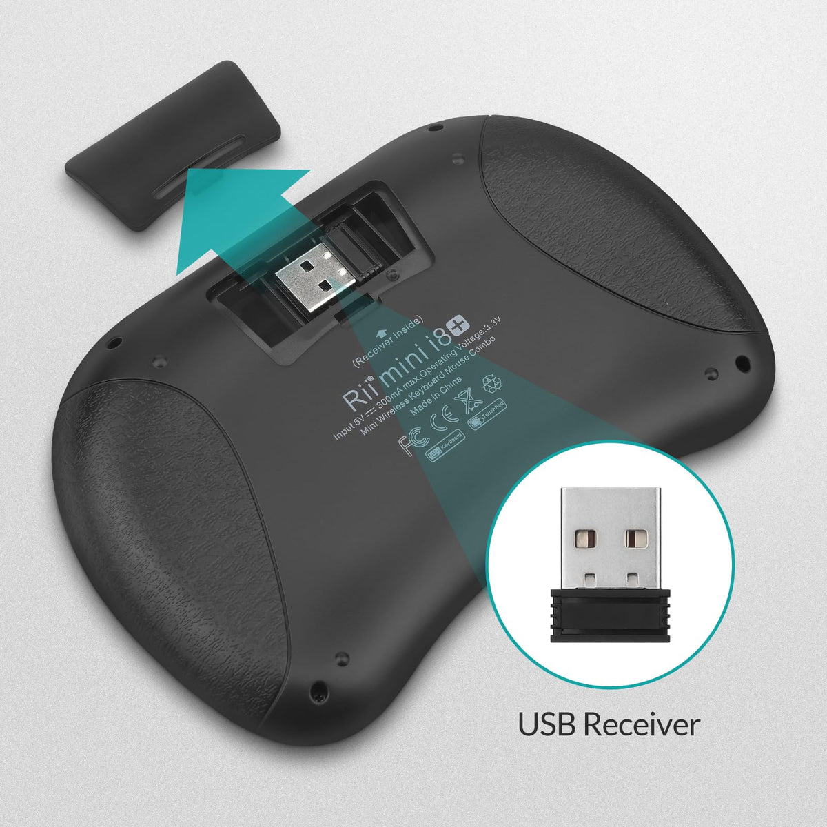 Rii i8+ Mini Wireless Keyboard,Bluetooth Keyboard with Touchpad,Handheld Remote,LED Backlit Compatible with Android TV Box, Android Smart TV,HTPC,Raspberry Pi, Win 7 8 10,Mac OS 🍁 All In One Marketplace Canada