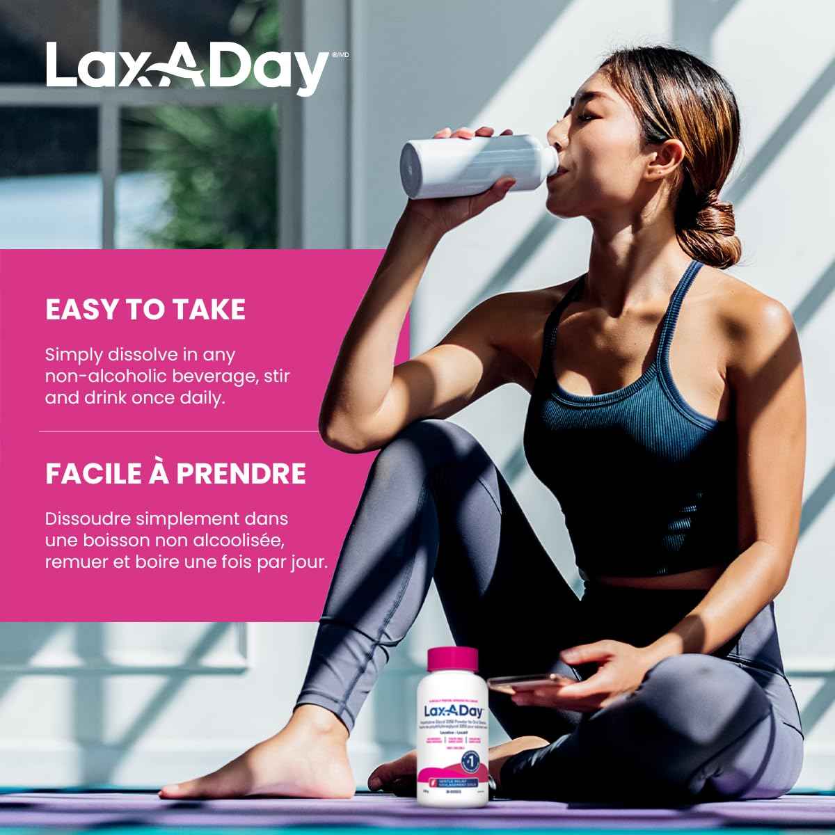 Lax-A-Day Powder Laxative for Occasional Constipation Relief, 30 Doses 🍁 All In One Marketplace Canada