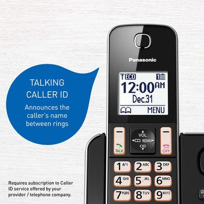 Panasonic DECT 6.0 Expandable Cordless Phone with Answering Machine and Call Block - 2 Cordless Handsets - KX-TGD392CB (Black) 🍁 All In One Marketplace Canada