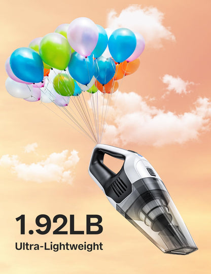 Handheld Vacuum Cleaner, Powerful Suction Portable Lightweight Hand Held Vacuum Cordless with 25-30Mins Long Runtime Rechargeable Battery Quick Charge for Home, Car, Carpet Stairs, Pet Hair Cleaning 🍁 All In One Marketplace Canada