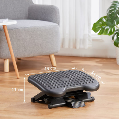 HUANUO Adjustable Footrest Under Desk - Ergonomic Foot Rest with 3 Height Position - 30 Degree Tilt Angle Adjustment for Home, Office, Non-Skid Massage Surface Texture Improves Comfort 🍁 All In One Marketplace Canada