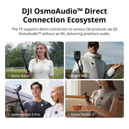 DJI Mic Mini Transmitter (Arctic White), Ultralight, Wireless Lavalier Microphone for DJI Osmo Mobile 7P/Osmo Pocket 3, Noise Cancelling, Wireless Microphone for Camera/iPhone/Android, Vlog, Streaming 🍁 All In One Marketplace Canada