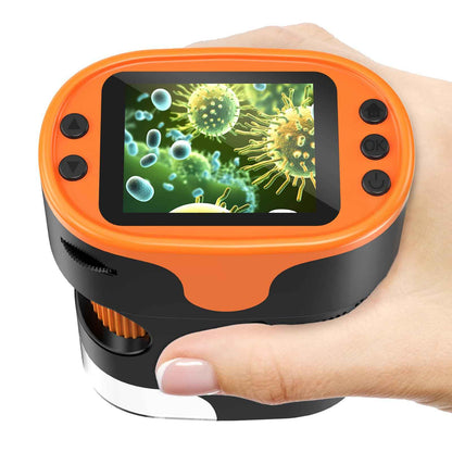 1000X Handheld Digital Microscope for Kids - 4K 2.0" Screen, Rechargeable Mini Labster Portable Pocket Scope, Includes Slides Kit - Science Gadget Edu Boy Girls Gift Ages 4-12 🍁 All In One Marketplace Canada