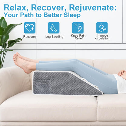 Ceecysaa Leg Elevation Pillow for Bed,20cm Height High-Density Foam Pillow 🍁 All In One Marketplace Canada