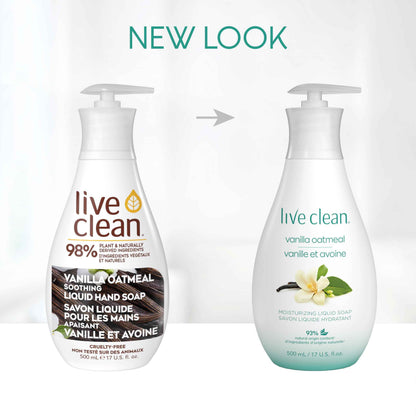 Live Clean Liquid Hand Soap, Soothing Vanilla Oatmeal, 500 mL, 4 Count (Packaging may vary) 🍁 All In One Marketplace Canada