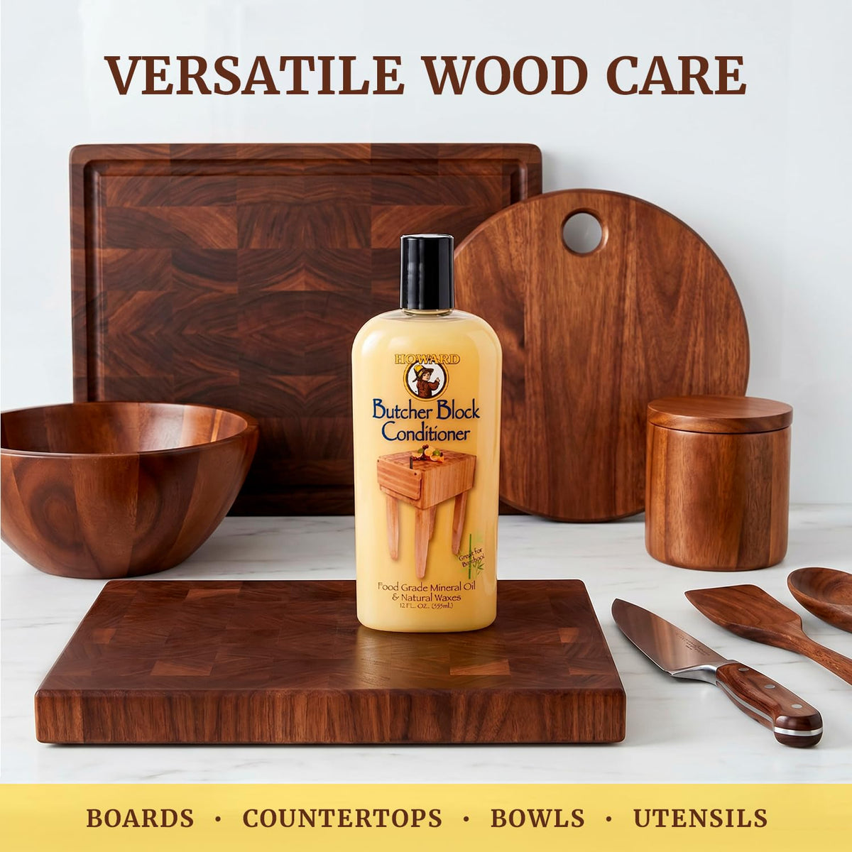 Howard BBC012 Butcher Block Conditioner, 12-Ounce 🍁 All In One Marketplace Canada