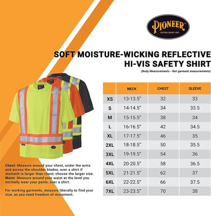 Pioneer High Vis Shirt for Men - Safety T-shirt - Class 1 🍁 All In One Marketplace Canada
