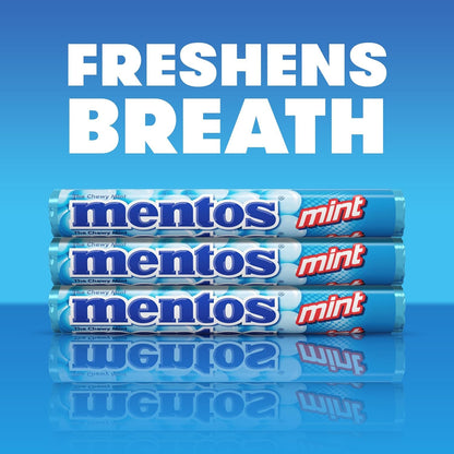 Mentos Chewy Mints, Mint - Pack of 20 Rolls (280 Pieces), 37g per roll 🍁 All In One Marketplace Canada