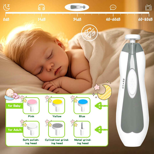 Baby Grooming Kit - 19 in 1 Nursery Essentials Baby Registry Shower Gift for Newborns, Infants, Toddlers, Boys, Girls Kids-Safety Baby Comb, Brush, Finger Toothbrush, Nail Clippers, Scissors(Grey White) 🍁 All In One Marketplace Canada