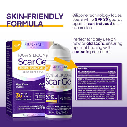 Silicone Scar Gel Scar Cream - SPF 30 Advanced Scar Gel for Old and New Scars 🍁 All In One Marketplace Canada