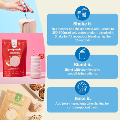 Good Protein Vegan Plant-based Protein Powder 100% Natural, Non-GMO, Dairy-free, Gluten-free, Soy-free, No Added Sugar and Nothing Artificial. Mocha All-in-One Shake 440 grams 🍁 All In One Marketplace Canada