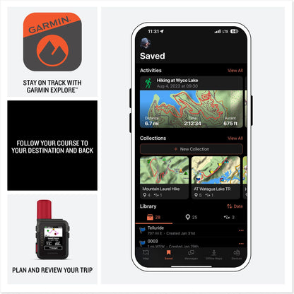 Garmin inReach® Mini 3 Plus, Rugged Global Satellite Communicator with Touchscreen Texting, Photo & Voice Messaging, Emergency SOS Messages & Battery Up to 350 Hours with 10-min inReach® Tracking 🍁 All In One Marketplace Canada