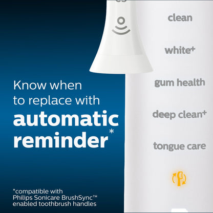 Philips Sonicare DiamondClean Electric Toothbrush Heads, Motorized Sonicare Toothbrush Heads, BrushSync Technology, Brush Head Pack (2 Heads), White, HX6062/65 🍁 All In One Marketplace Canada