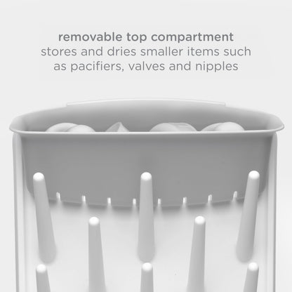 Ubbi Vertical Baby Bottle Drying Rack, Countertop Drying Rack Baby Accessory, Grey 🍁 All In One Marketplace Canada