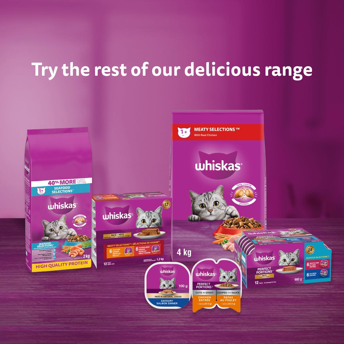Whiskas Perfect Portions Kitten Wet Cat Food, Whitefish Flavour, 75g 🍁 All In One Marketplace Canada